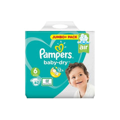 Pampers Baby Dry Size 6 Jumbo Pack - 62 nappies