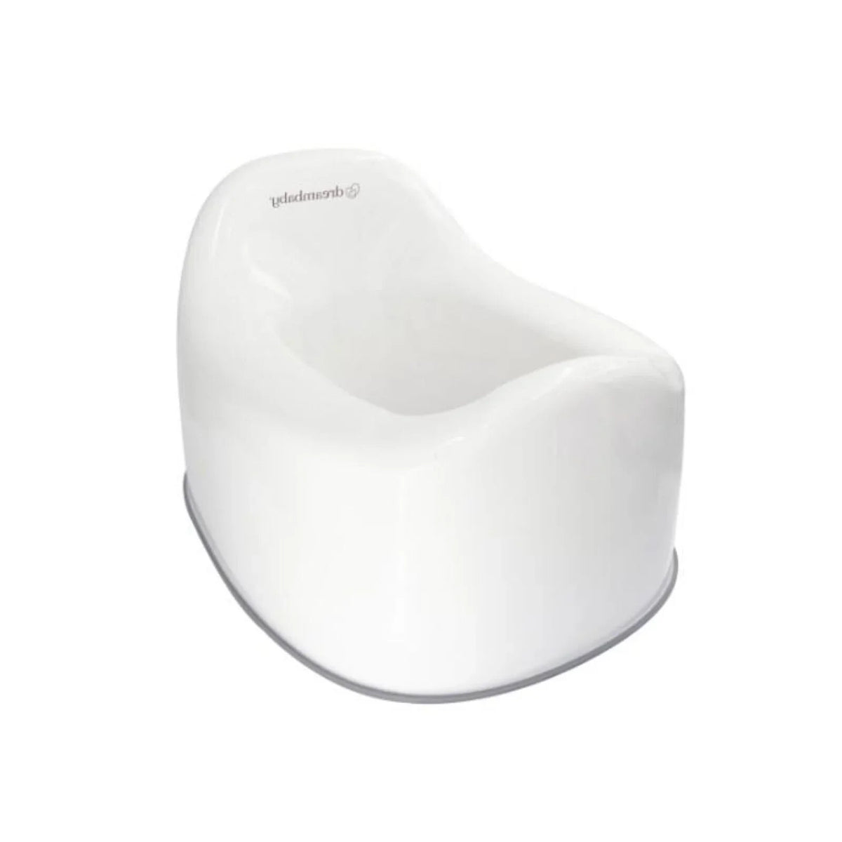 Deambaby First Stage Toddler Potty with Grey Trim - White