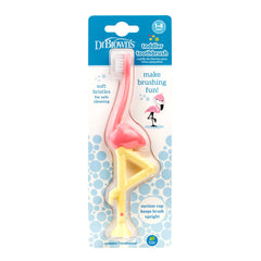 Dr Brown's Toothbrush Toddler Flamingo 1-4 Years