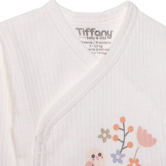 Tiffany 100% Cotton Tiny Baby Set - Ecru