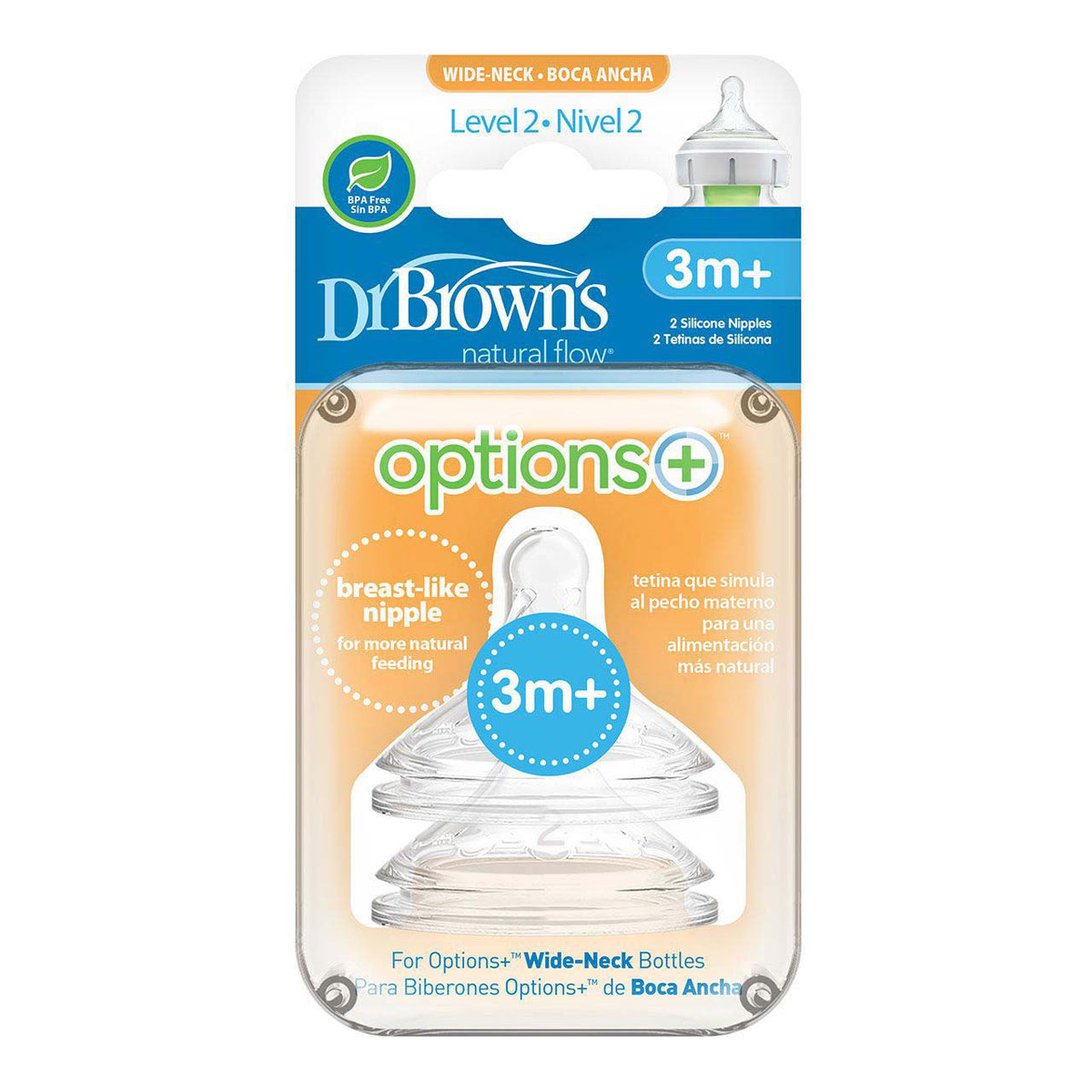 Dr Brown's Options Plus Teats Level 2