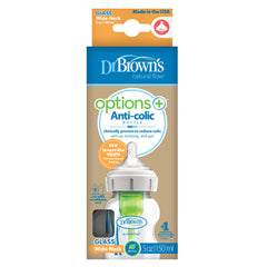 Dr Brown's Options+ Bottle Glass 150Ml Wide Neck X1