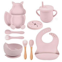 Little Lion 9 Piece Baby Weaning Set Baby Pink