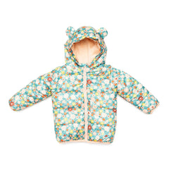 HelloBaby Basic Flower Printed Eared Coa - Printed