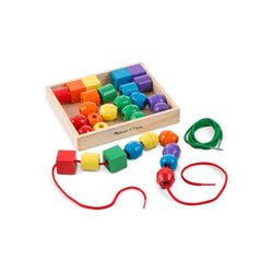 Melissa & Doug Wooden Jumbo Lacing Beads