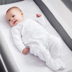 Shnuggle Air Crib Bedding Set Grey Clouds