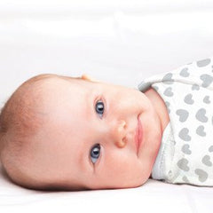 Little Chick London Simply Swaddle Sweetheart Grey 3-5M