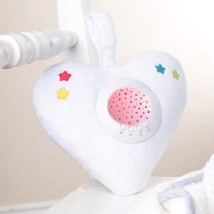 Little Chick London Twinkle Bed Time Soother Heart White