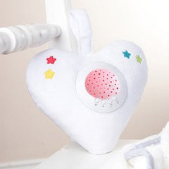 Little Chick London Twinkle Bed Time Soother Heart White