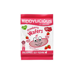 Kiddylicious Strawberry Maxi Wafers 6+ months 40g (10x4g)