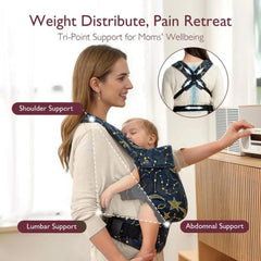 Momcozy Baby Carrier Newborn to Toddler Cotton - Starry Night