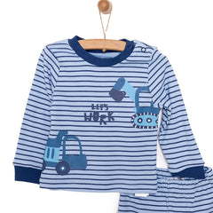 HelloBaby  Baby Boy Long Sleeve Pyjamas Set - Dark Blue