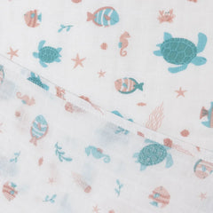 Mollia Unisex 100% Cotton Muslin Blanket 80x100 cm - Ecru