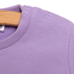 HelloBaby Baby Girl Animal Printed Sweatshirt - Purple