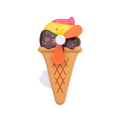 HZTB Ice Cream Big Hand Fan Assorted