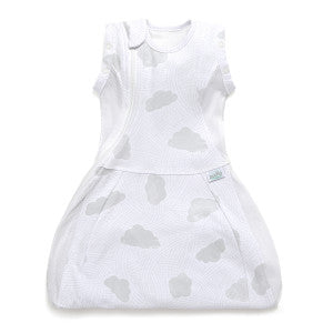 Purflo Swaddle To Sleep Bag 0.5 Tog Cotton Cloud 0-4M