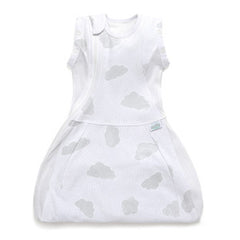 Purflo Swaddle To Sleep Bag 0.5 Tog Cotton Cloud 0-4M