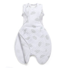 Purflo Swaddle To Sleep Bag 2.5 Tog Cotton Cloud 0-4M