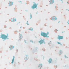Mollia Unisex 100% Cotton Muslin Blanket 80x100 cm - Ecru