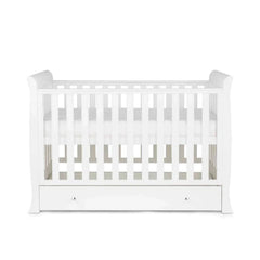 Ickle Bubba Snowdon Mini Cot Bed White - Fibre Mattress