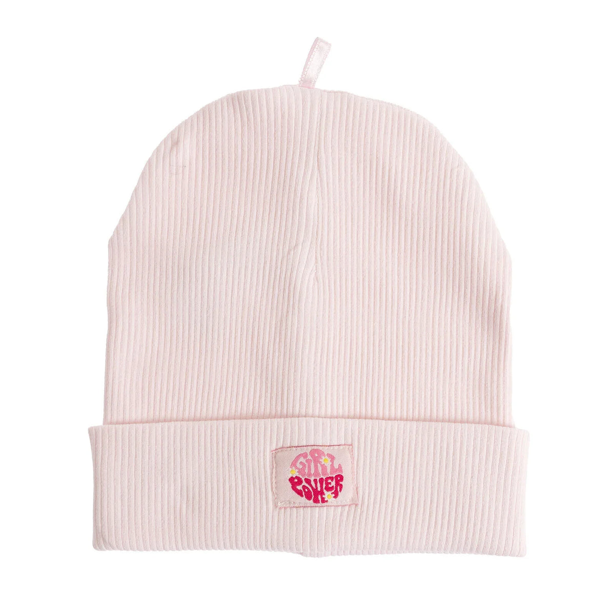 Little Plane Girl Beanie - Light Pink