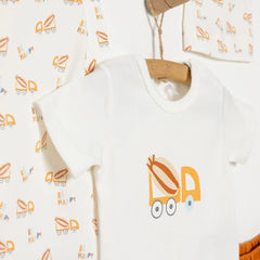 HelloBaby Boy Newborn Set 4 pcs - Dark Orange