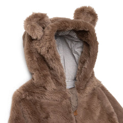 Midimod Newborn Welsoft Footed Jumpsuit - Brown