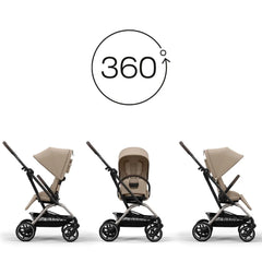 Cybex Eezy S Twist+2 Pushchair - Almond Beige