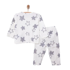HelloBaby Boy Long Sleeve Pyjamas Set - Ecru