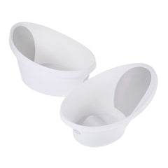 Shnuggle Toddler Bath Tub - White With Light Grey Backrest