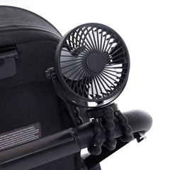 ebaby Rechargeable Stroller Fan - Black