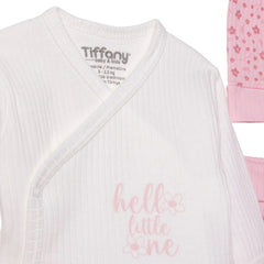 Tiffany 100% Cotton Tiny Baby Set - Ecru