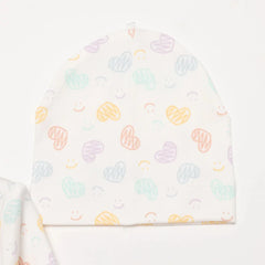 HelloBaby Girl Wrapover Top-Hat-Footed Bottom - Ecru