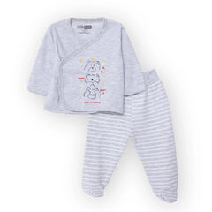 HelloBaby Newborn Body-Footed Bottom - Grey