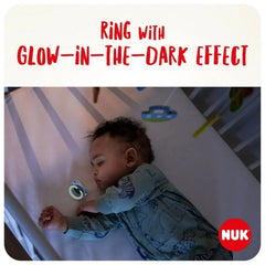 NUK Signature Night Silicone Soothers 0-6 months